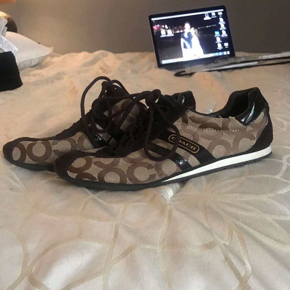 Coach tennis shoes, lightly worn